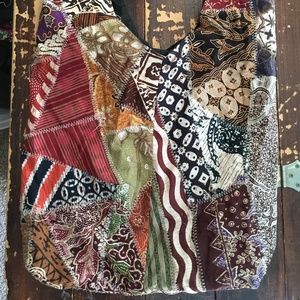 Cloth Patterned Shoulder Bag